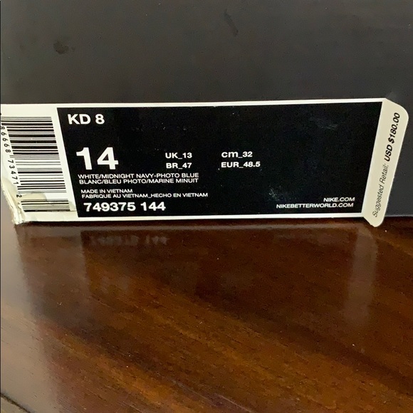 Nike KD 8. Size 14. Original Box Included! - Picture 6 of 7